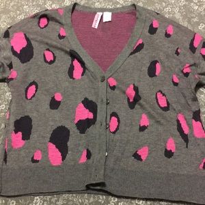 Leopard print cardigan